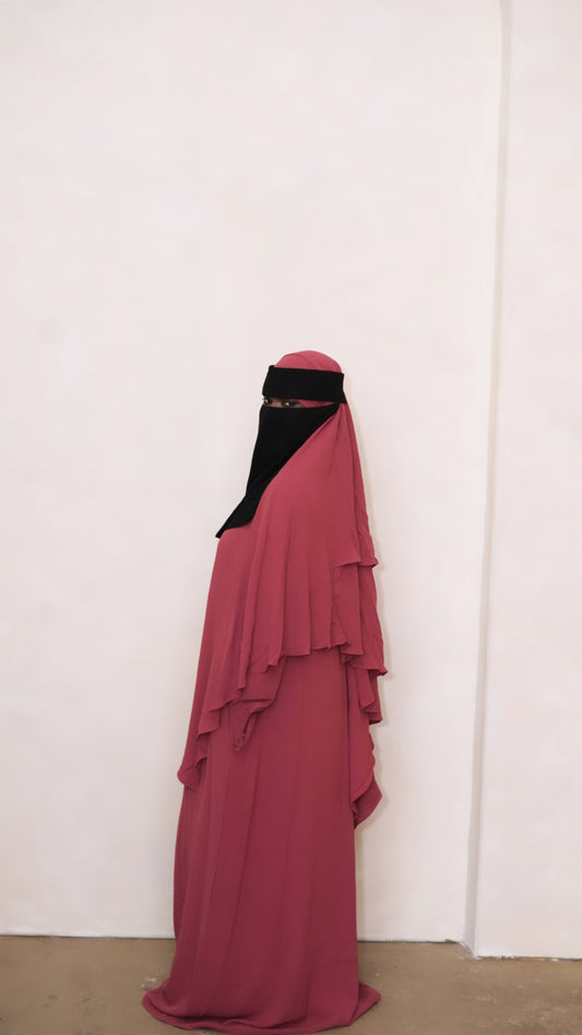 Rouge Abaya & Khimar Set