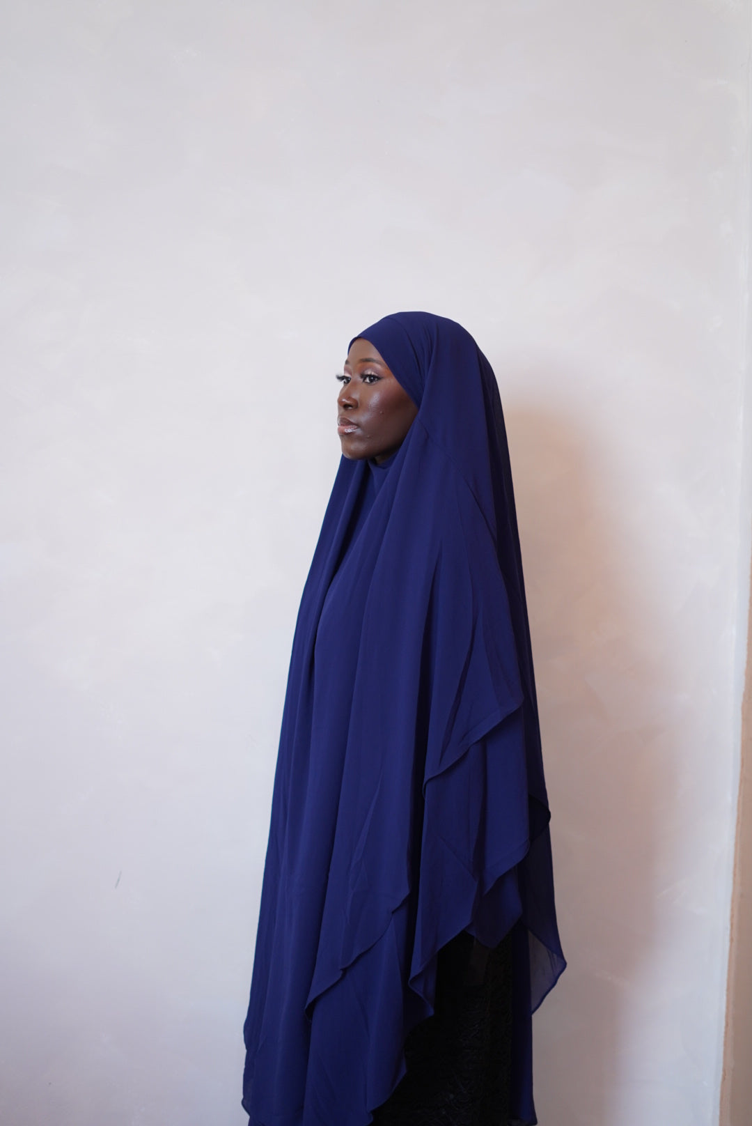 Navy Blue Maxi Khimar