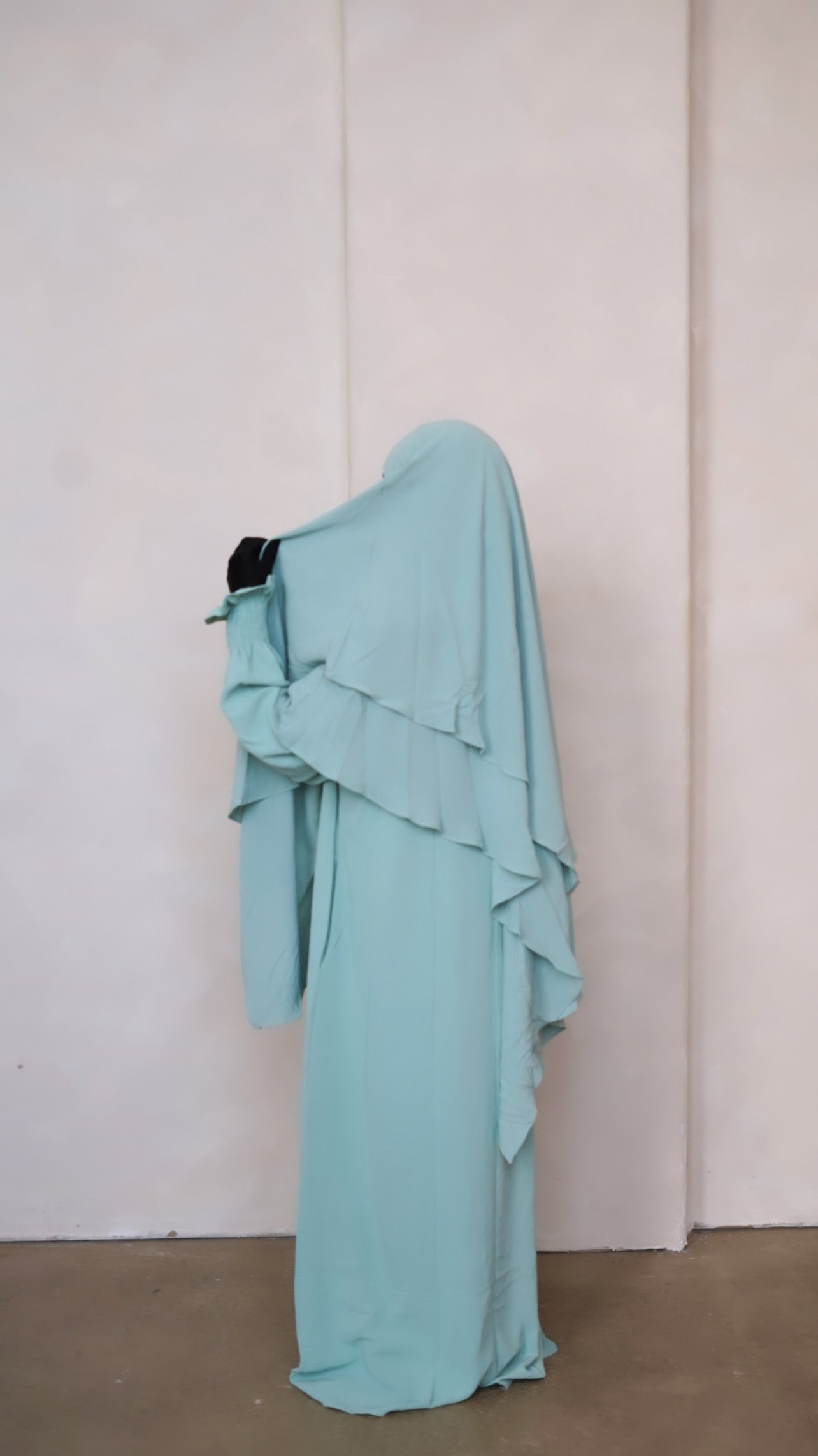 Mint Abaya & Khimar Set